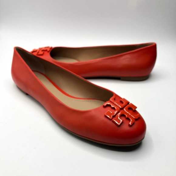 Tory Burch Lowell 2 Leather Ballet Flat Mestico Samba 9 NIB - Picture 6 of 8